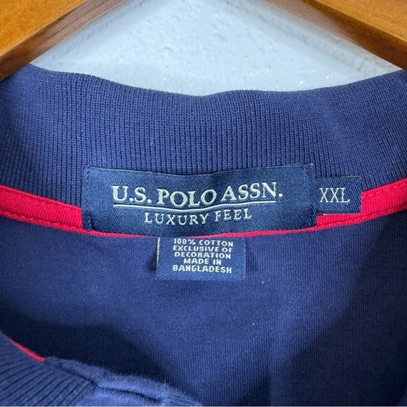U.S. Polo Assn Navy Luxury Feel Polo Shirt Size XXL - Picture 3 of 3